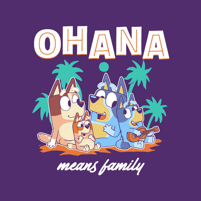 Bluey Ohana-None-Removable Cover-Throw Pillow-naomori