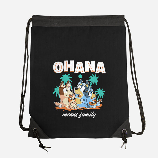 Bluey Ohana-None-Drawstring-Bag-naomori