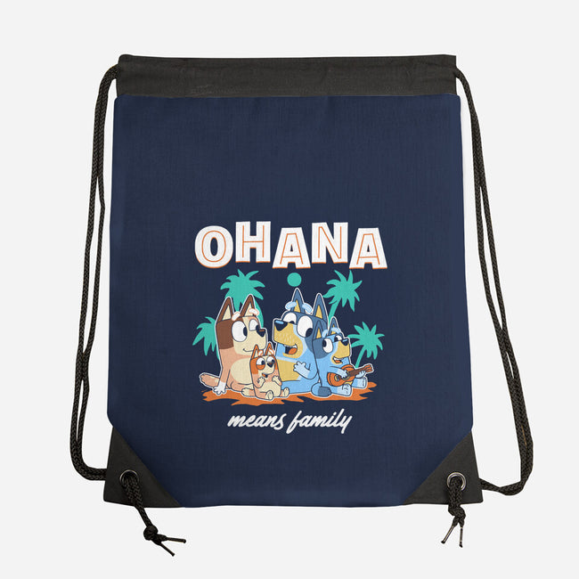 Bluey Ohana-None-Drawstring-Bag-naomori