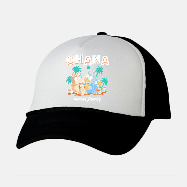 Bluey Ohana-Unisex-Trucker-Hat-naomori