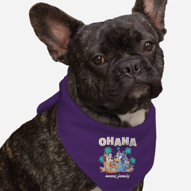 Bluey Ohana-Dog-Bandana-Pet Collar-naomori