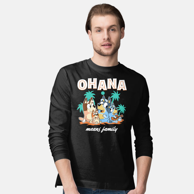 Bluey Ohana-Mens-Long Sleeved-Tee-naomori