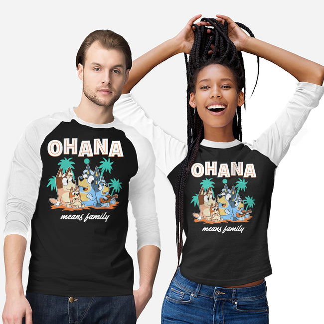 Bluey Ohana-Unisex-Baseball-Tee-naomori