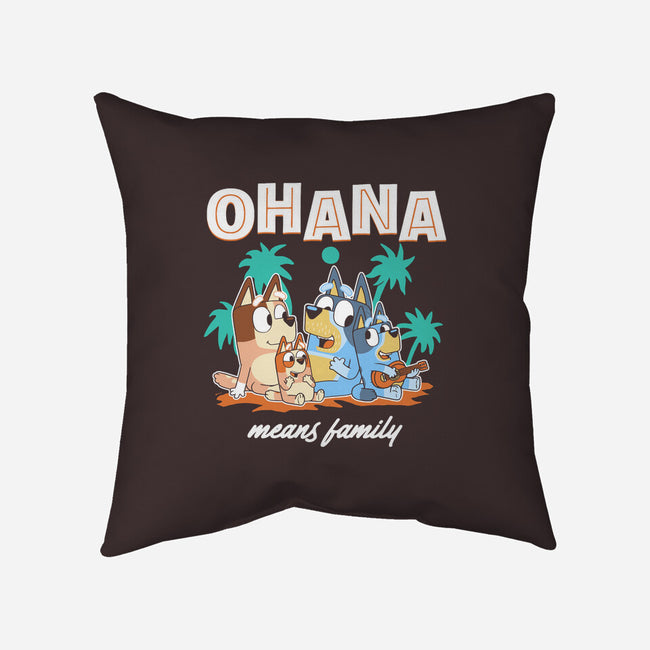 Bluey Ohana-None-Non-Removable Cover w Insert-Throw Pillow-naomori