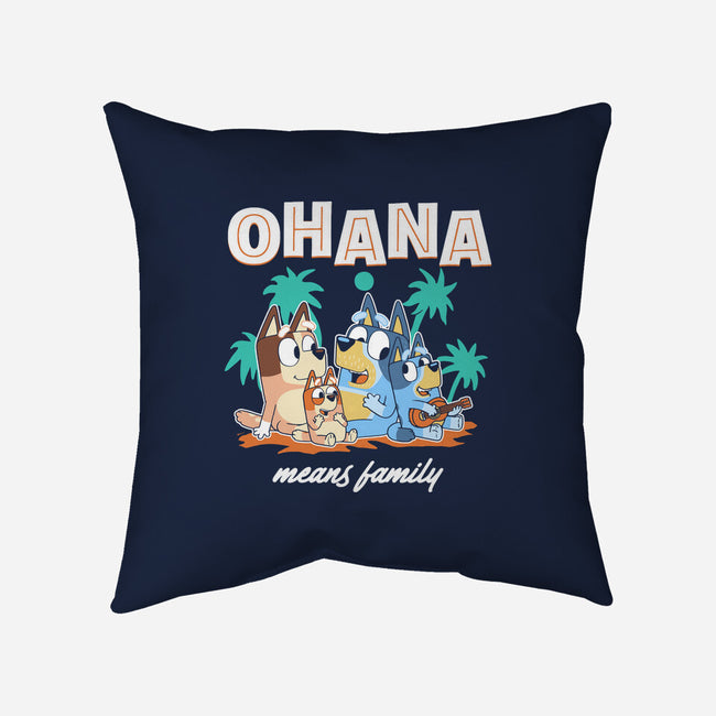 Bluey Ohana-None-Removable Cover w Insert-Throw Pillow-naomori