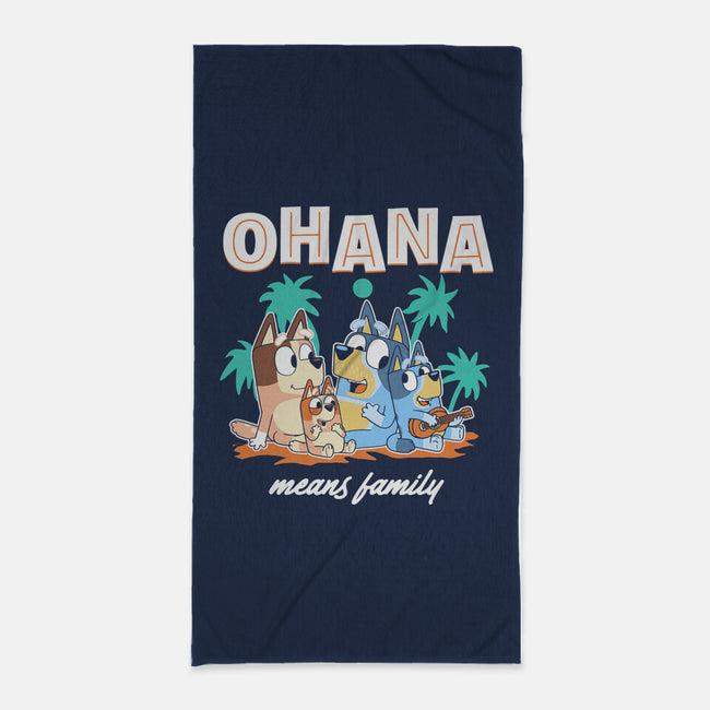 Bluey Ohana-None-Beach-Towel-naomori