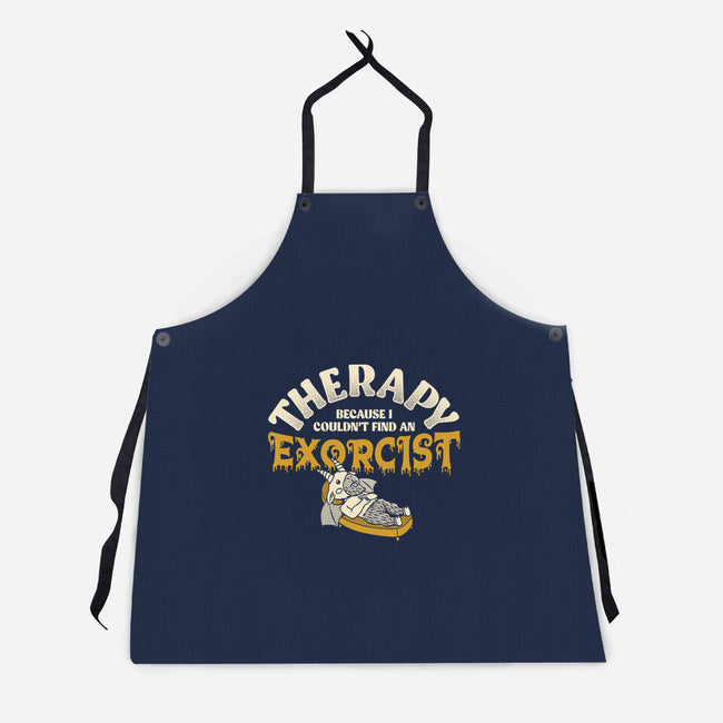 Couldn't Find An Exorcist-Unisex-Kitchen-Apron-tobefonseca
