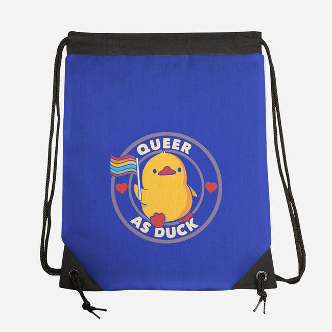 Queer As Duck Pride-None-Drawstring-Bag-tobefonseca