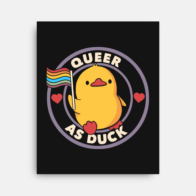 Queer As Duck Pride-None-Stretched-Canvas-tobefonseca