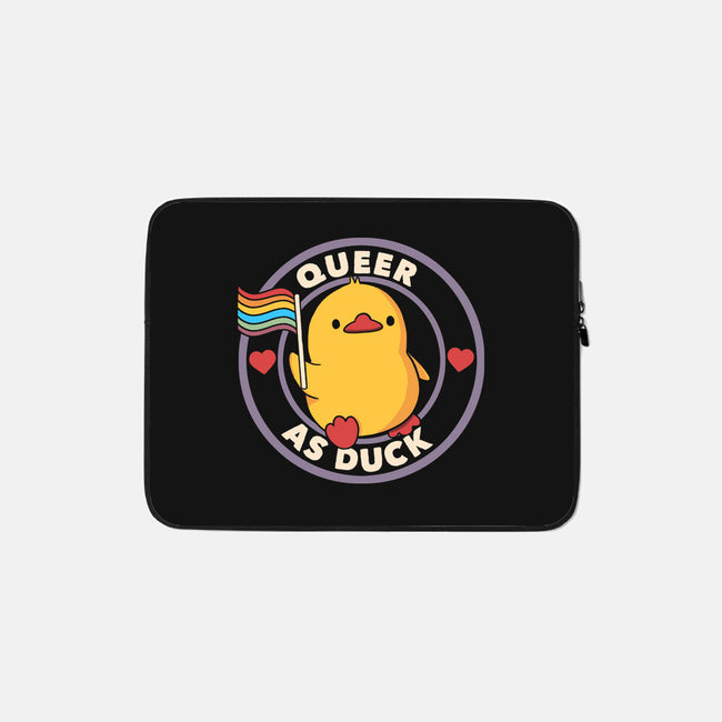 Queer As Duck Pride-None-Zippered-Laptop Sleeve-tobefonseca