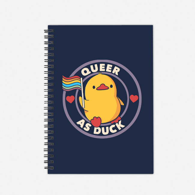 Queer As Duck Pride-None-Dot Grid-Notebook-tobefonseca