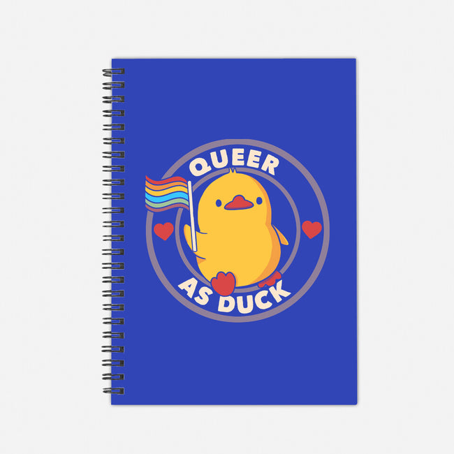 Queer As Duck Pride-None-Dot Grid-Notebook-tobefonseca
