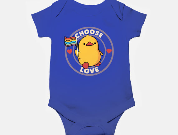 Choose Love Pride Duck