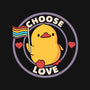 Choose Love Pride Duck-Unisex-Pullover-Sweatshirt-tobefonseca