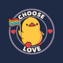 Choose Love Pride Duck-None-Removable Cover-Throw Pillow-tobefonseca