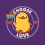 Choose Love Pride Duck-None-Removable Cover-Throw Pillow-tobefonseca