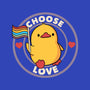 Choose Love Pride Duck-Unisex-Basic-Tee-tobefonseca