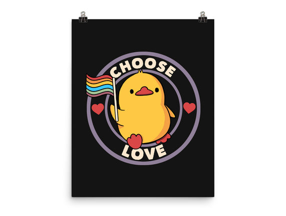 Choose Love Pride Duck