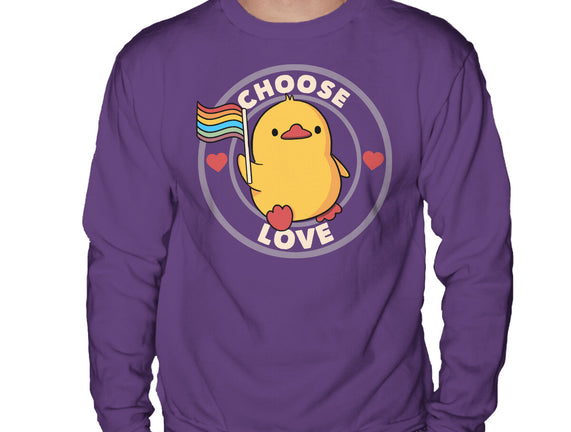 Choose Love Pride Duck