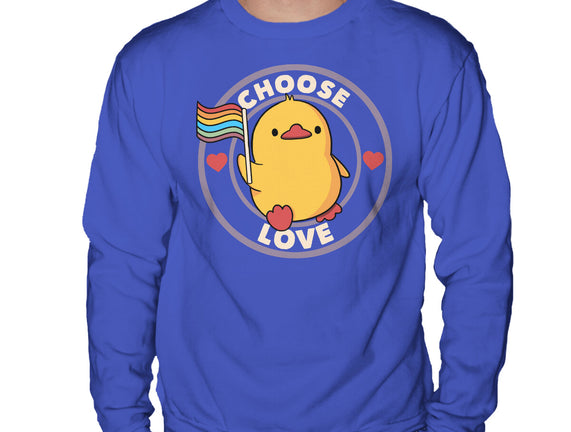 Choose Love Pride Duck