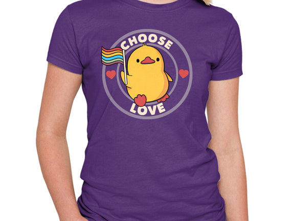 Choose Love Pride Duck