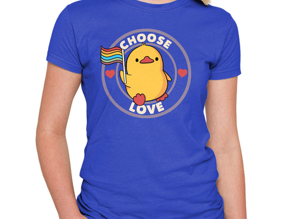 Choose Love Pride Duck