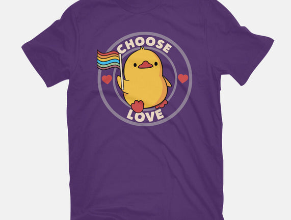 Choose Love Pride Duck