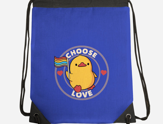 Choose Love Pride Duck