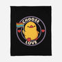Choose Love Pride Duck-None-Fleece-Blanket-tobefonseca