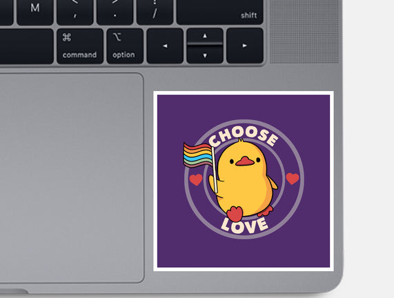 Choose Love Pride Duck