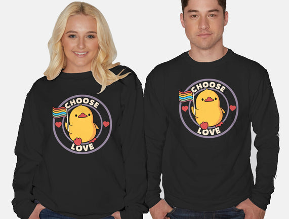 Choose Love Pride Duck