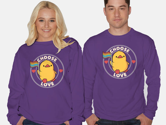 Choose Love Pride Duck