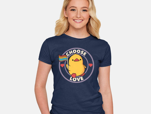 Choose Love Pride Duck