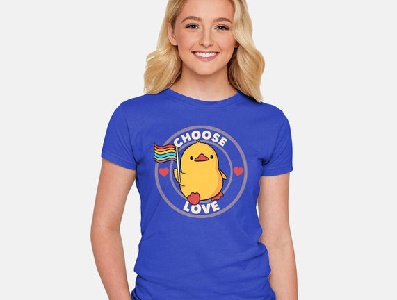 Choose Love Pride Duck