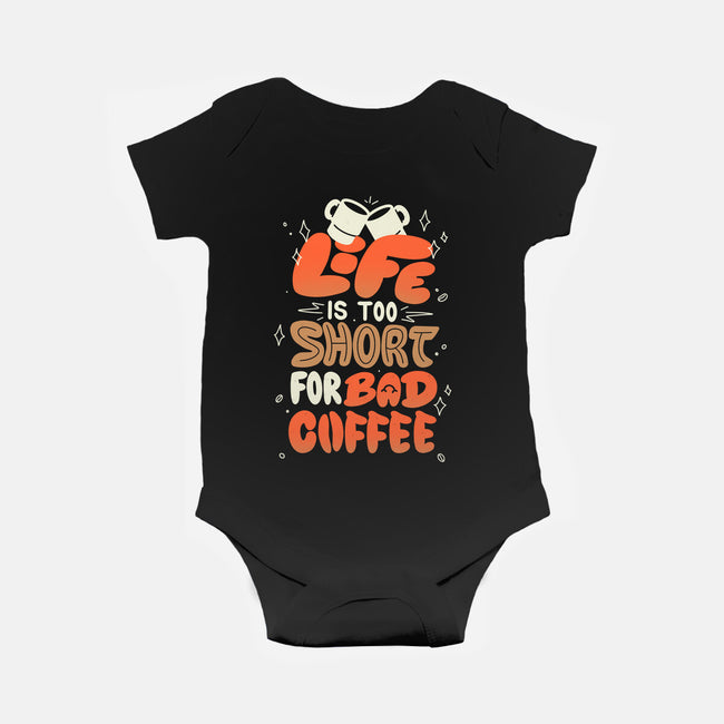 Too Short For Bad Coffee-Baby-Basic-Onesie-tobefonseca