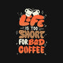 Too Short For Bad Coffee-Cat-Basic-Pet Tank-tobefonseca