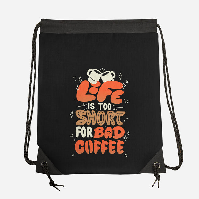 Too Short For Bad Coffee-None-Drawstring-Bag-tobefonseca