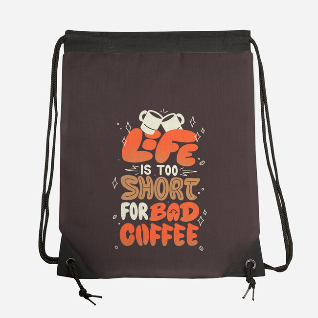 Too Short For Bad Coffee-None-Drawstring-Bag-tobefonseca