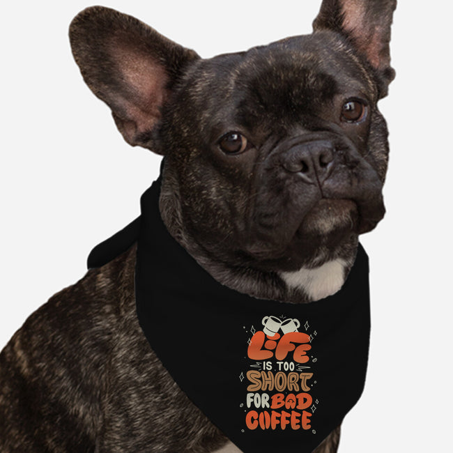 Too Short For Bad Coffee-Dog-Bandana-Pet Collar-tobefonseca