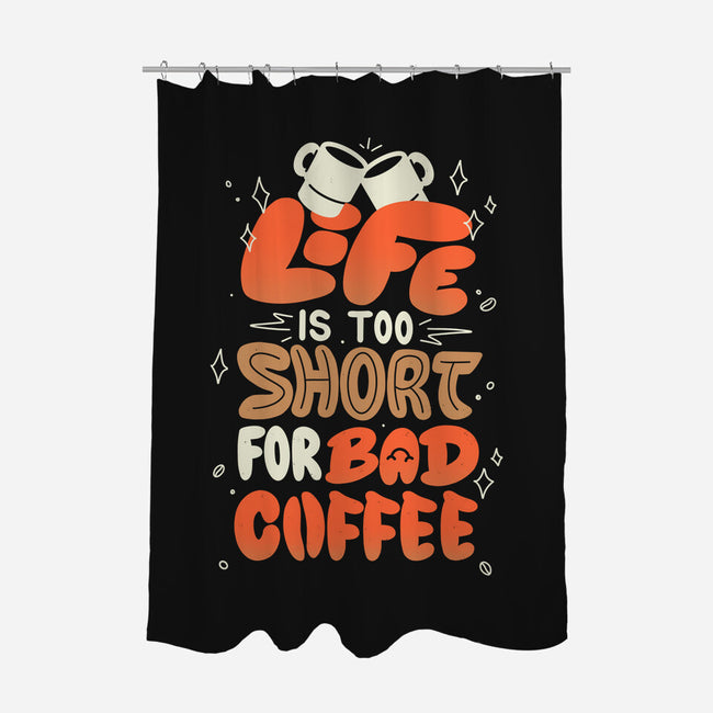 Too Short For Bad Coffee-None-Polyester-Shower Curtain-tobefonseca