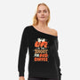 Too Short For Bad Coffee-Womens-Off Shoulder-Sweatshirt-tobefonseca