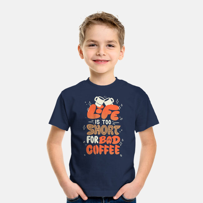 Too Short For Bad Coffee-Youth-Basic-Tee-tobefonseca
