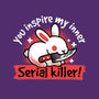 Serial Killer Bunny-None-Removable Cover w Insert-Throw Pillow-NemiMakeit