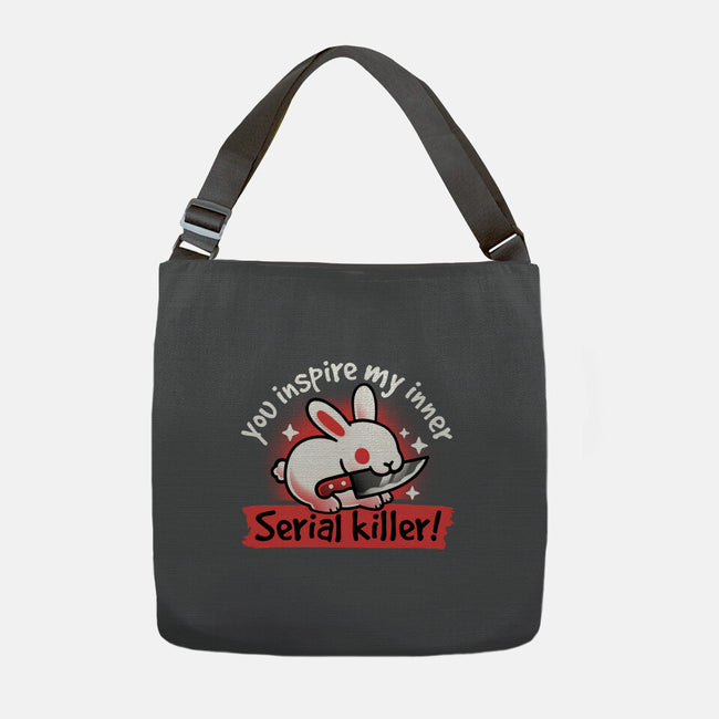 Serial Killer Bunny-None-Adjustable Tote-Bag-NemiMakeit