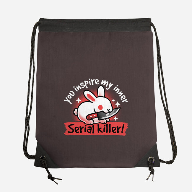 Serial Killer Bunny-None-Drawstring-Bag-NemiMakeit