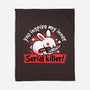 Serial Killer Bunny-None-Fleece-Blanket-NemiMakeit