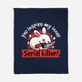 Serial Killer Bunny-None-Fleece-Blanket-NemiMakeit