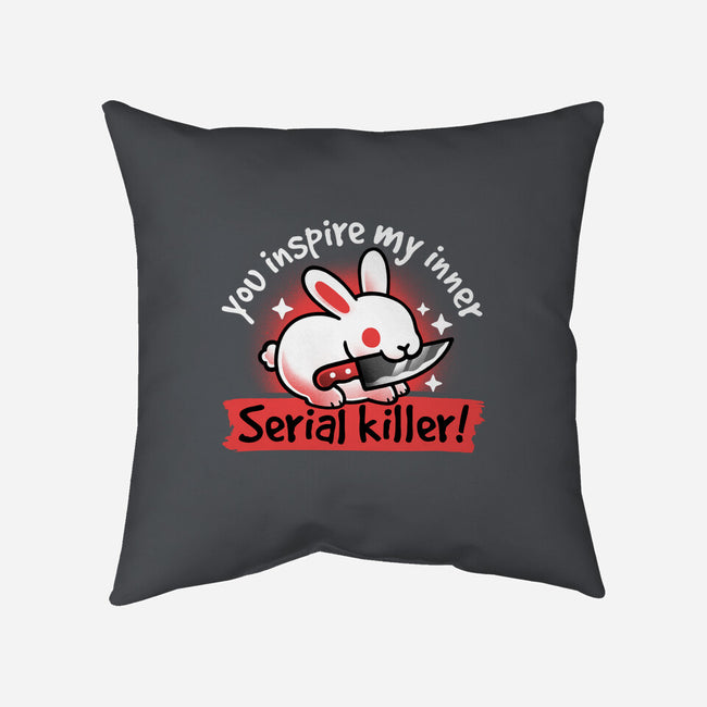 Serial Killer Bunny-None-Removable Cover-Throw Pillow-NemiMakeit