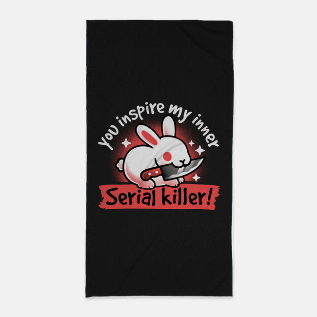 Serial Killer Bunny-None-Beach-Towel-NemiMakeit