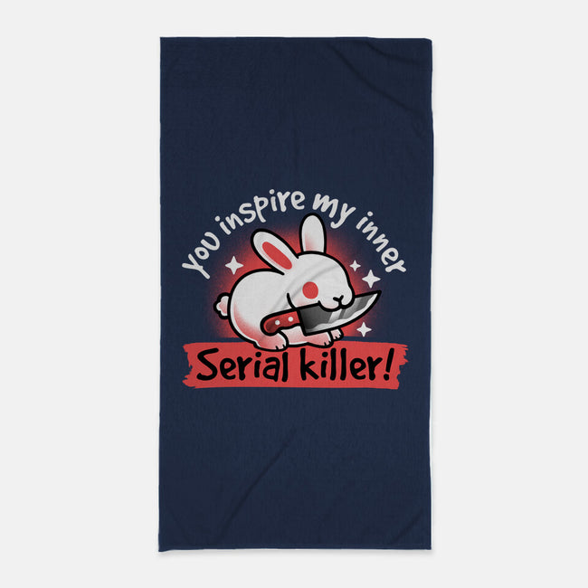 Serial Killer Bunny-None-Beach-Towel-NemiMakeit